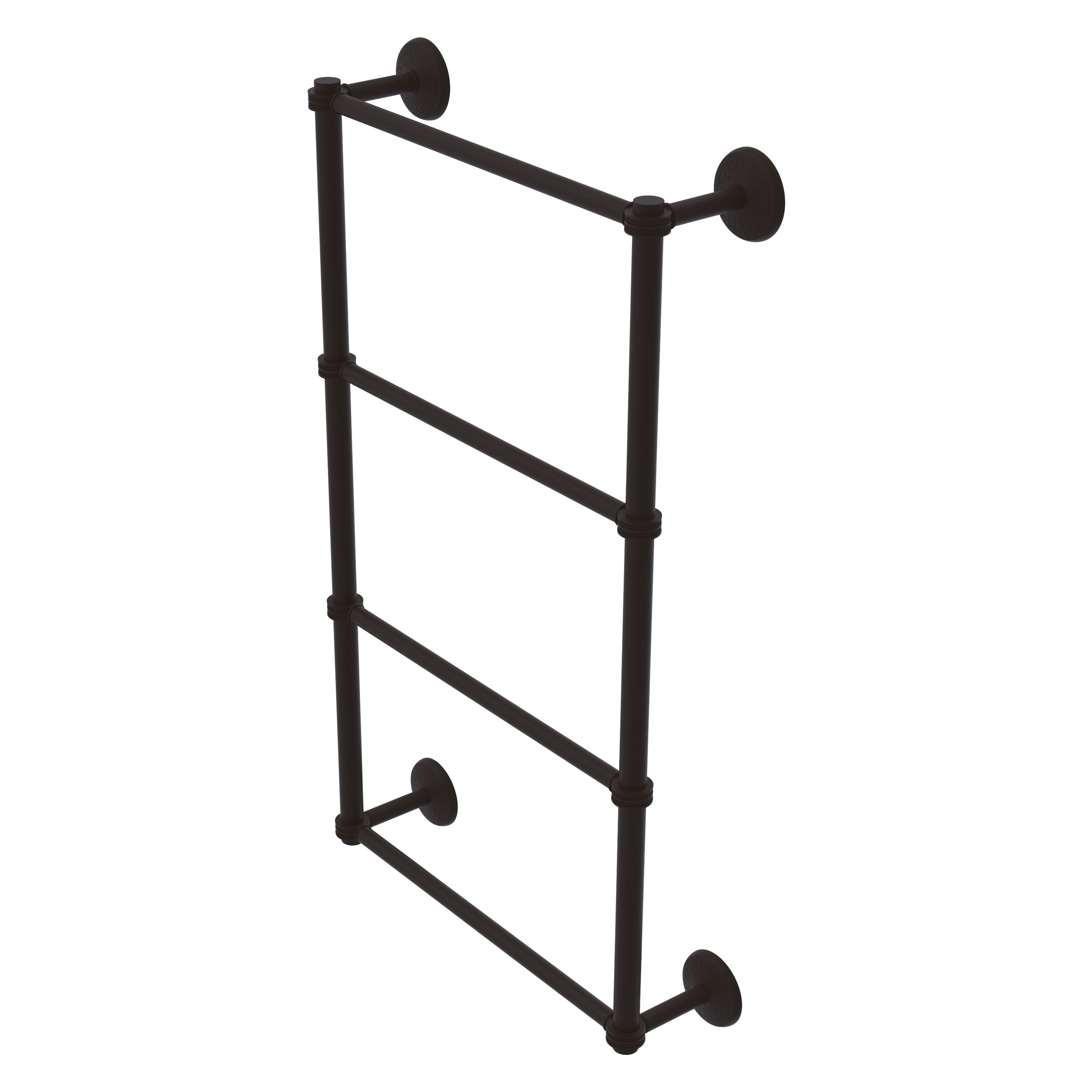 Allied Brass MC-28D-36-ORB Monte Carlo 36-in double Oil-rubbed bronze Wall mount 4-tier Towel Bar