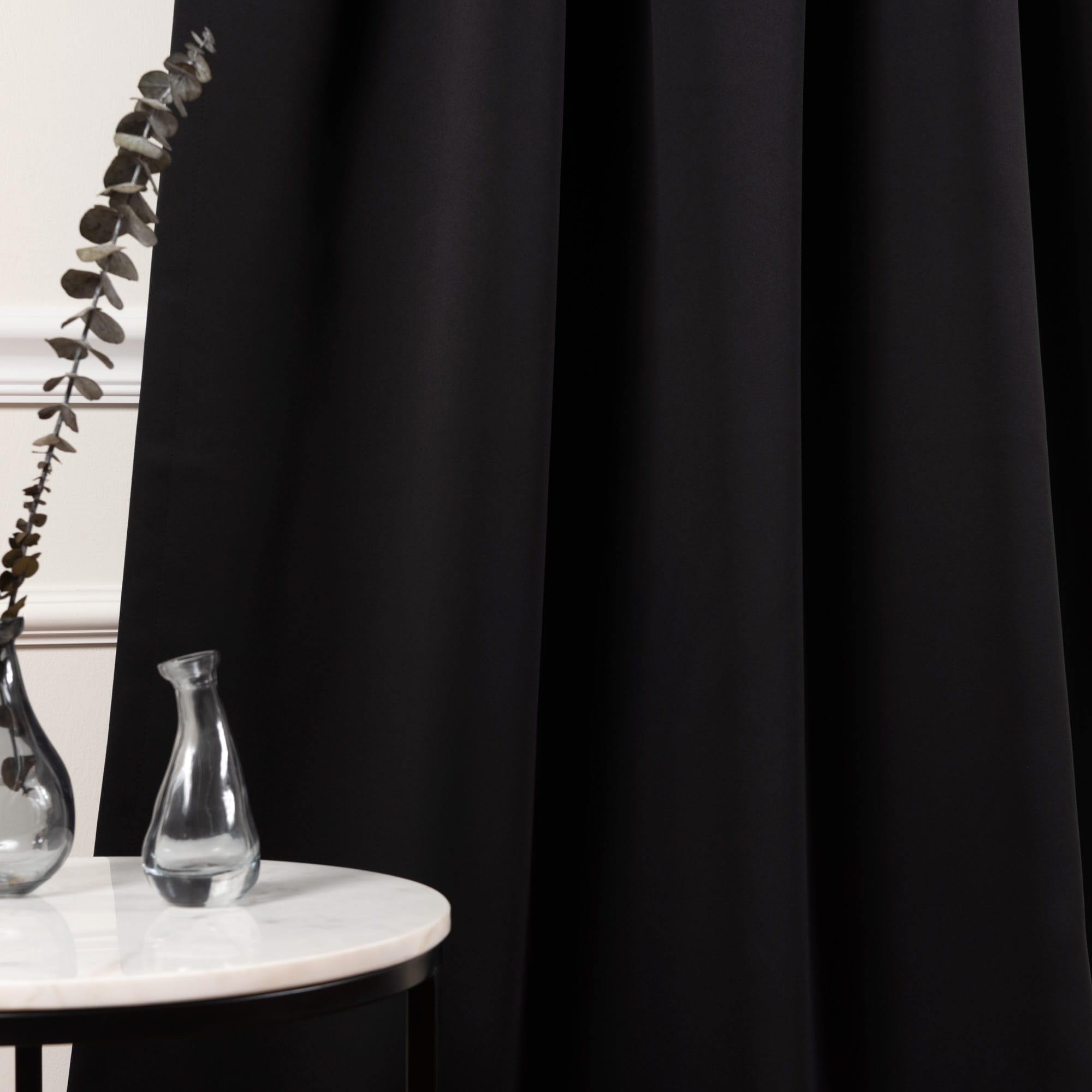 Best Home Fashion SOLID-54-BLACK curtains - View #6