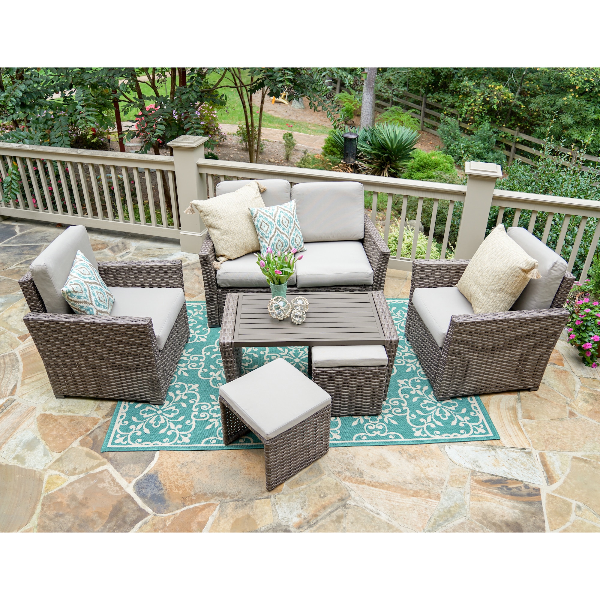 Leisure Made 844019-TAN Patio-Conversation-Sets - View #5