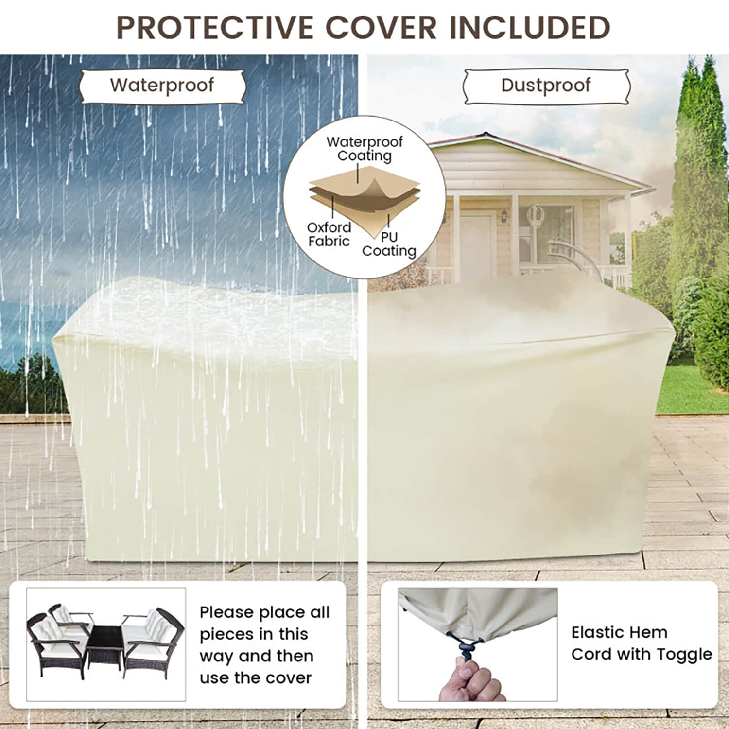 GZMR TMOD000805BR Patio-Conversation-Sets - View #8