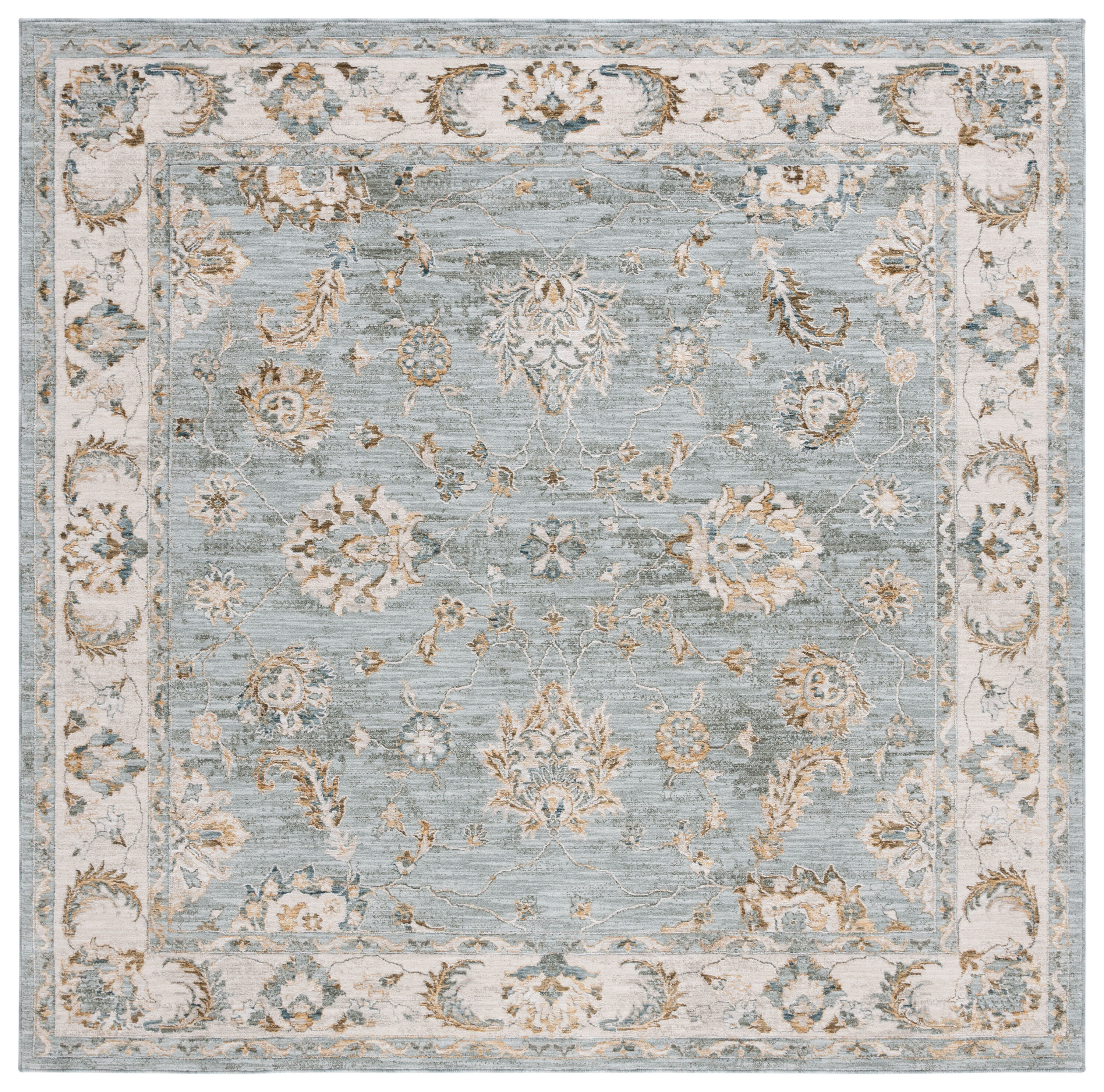 Safavieh Hamilton 106M Blue/Gold 7 X 7 Area Rug