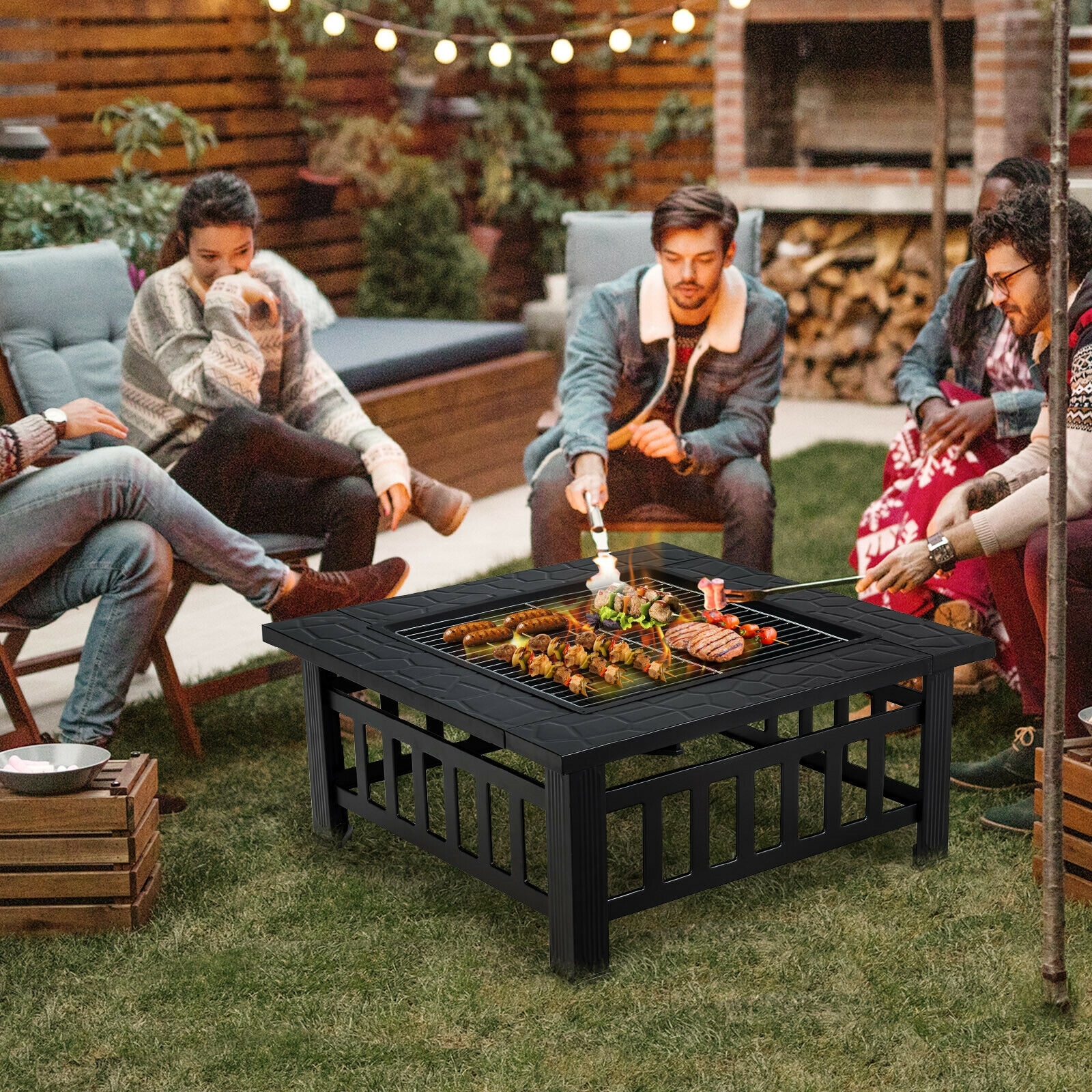 Forclover HYFC-0256 Outdoor-Woodburning-Firepits - View #7