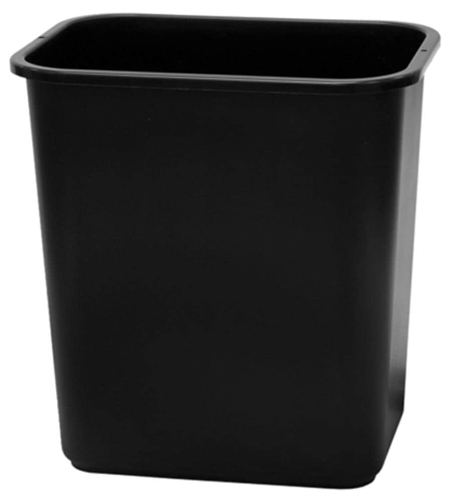 Hefty 3.5-Gallons Black Plastic Kitchen Trash Can Indoor in the