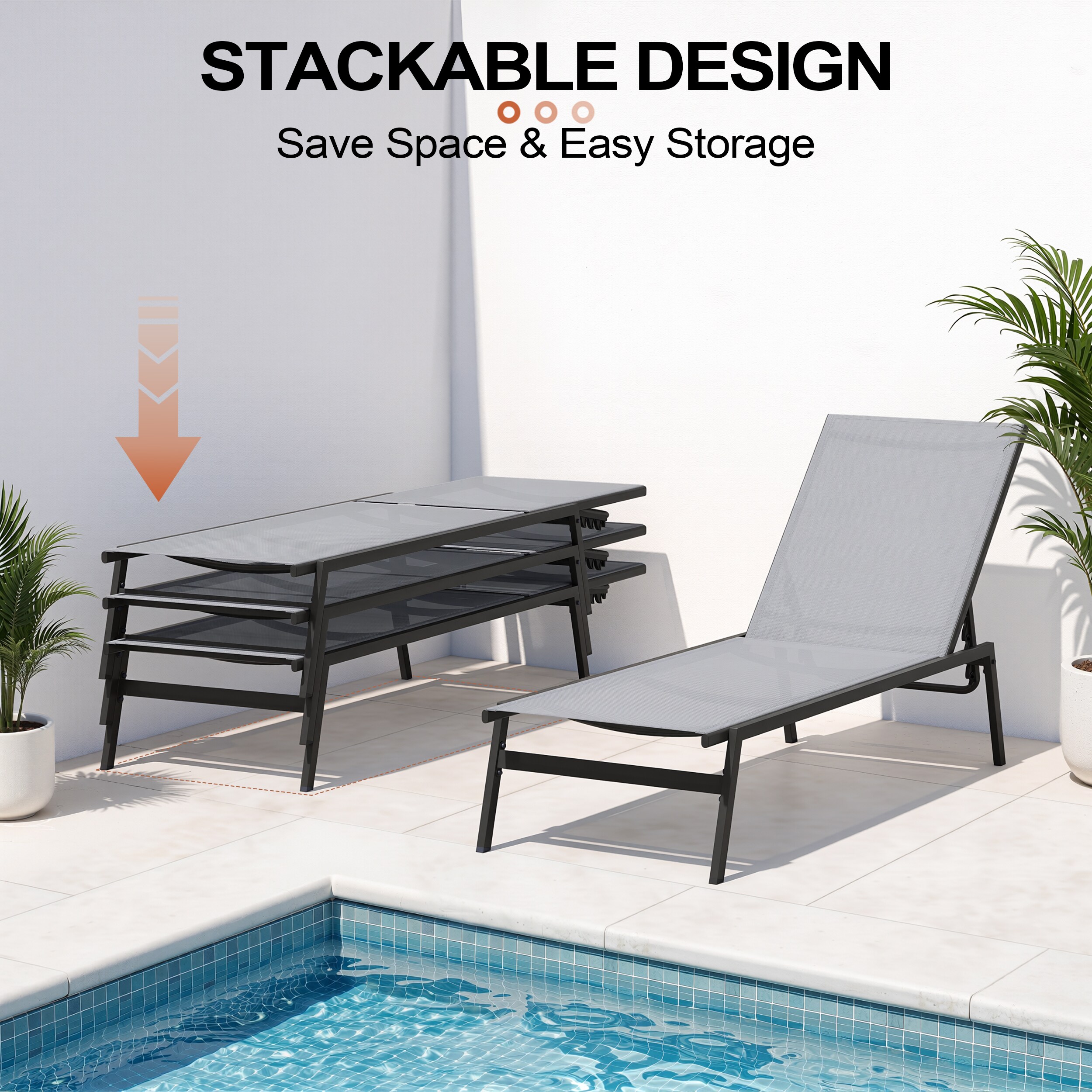 Crestlive Products CL-LG030LGY-2 Patio-Chairs - View #2