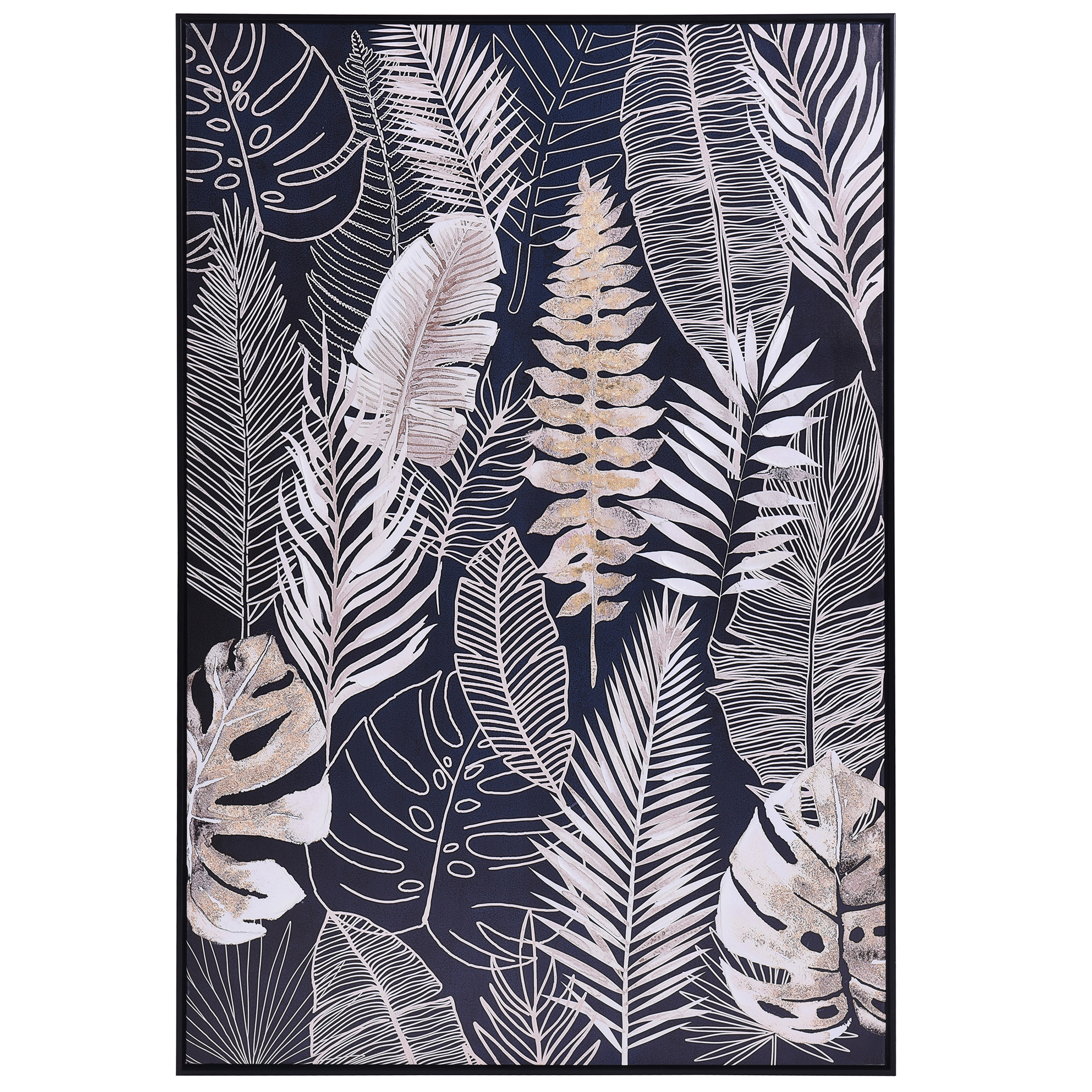 StyleCraft Home Collection WI33658DS Framed 48-in H x 32-in W Botanical Wood Print