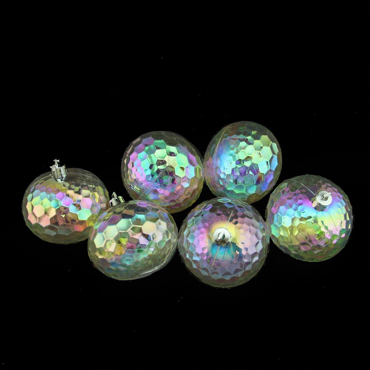 Northlight 31754458 6 -Pack Clear Ball Standard Indoor Ornament set Shatterproof