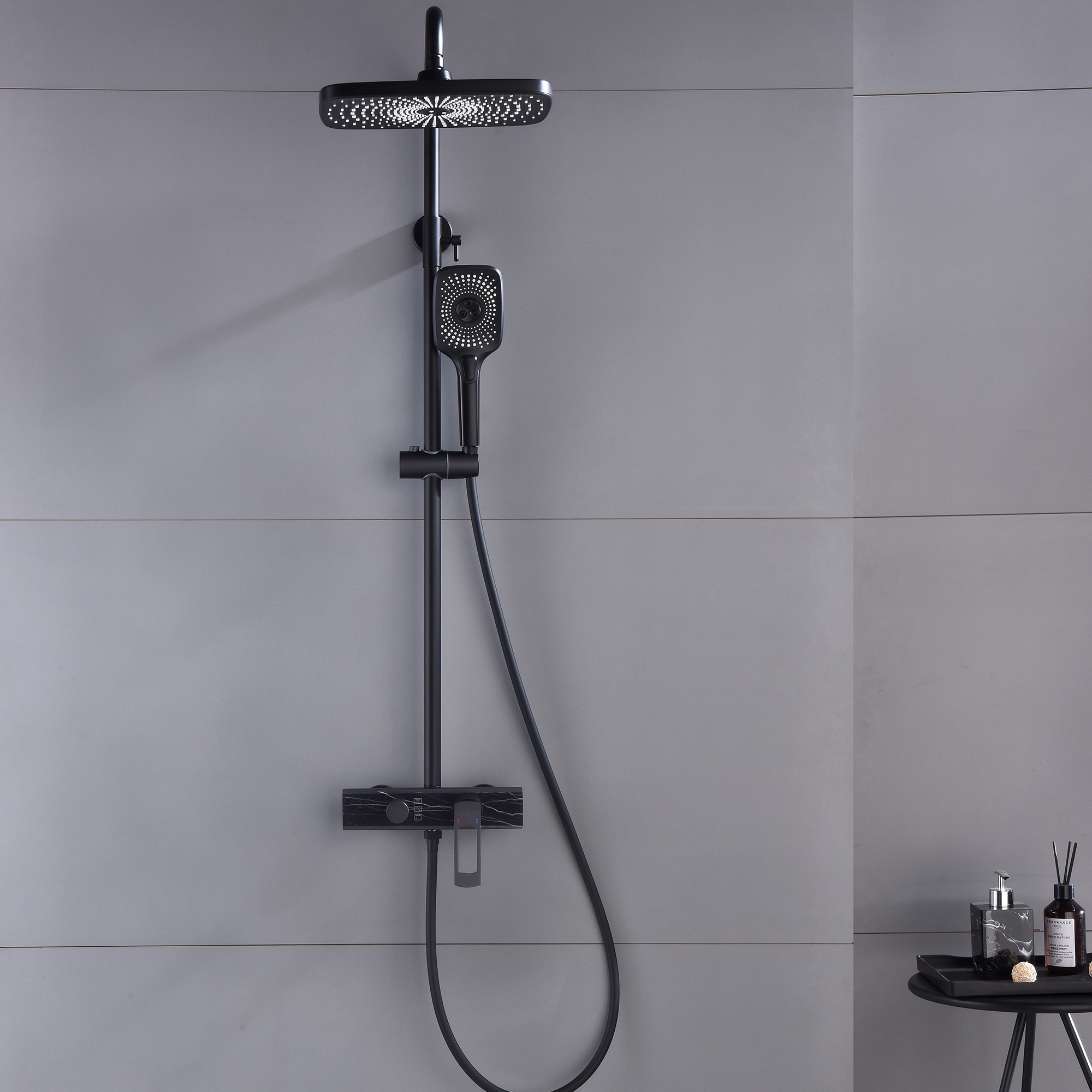 WELLFOR WB-SH004MB Showerhead-Bar-Panels - View #4