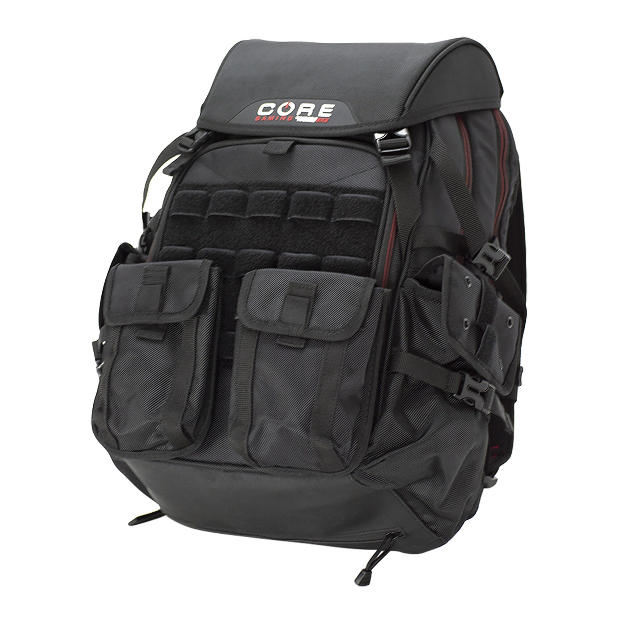 Mobile Edge Core Gaming Tactical 9 X 14.5 X 19.5 In Black Red Trim