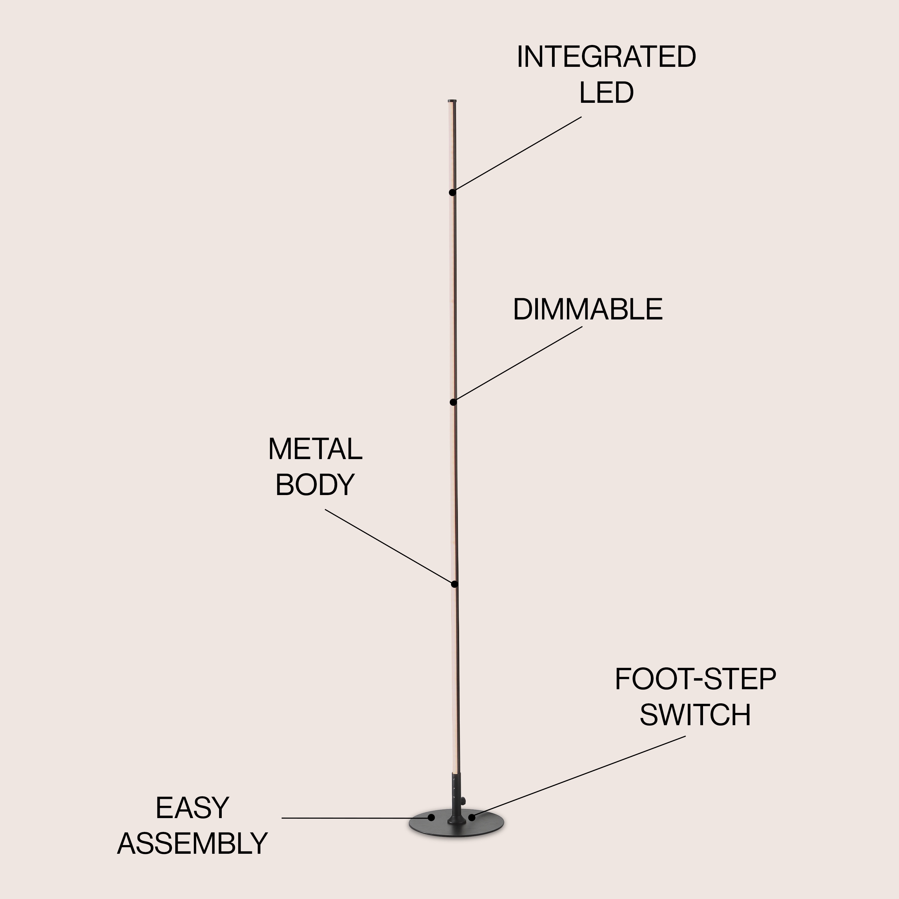 JONATHAN  Y JYL7007C floorlamps - View #3