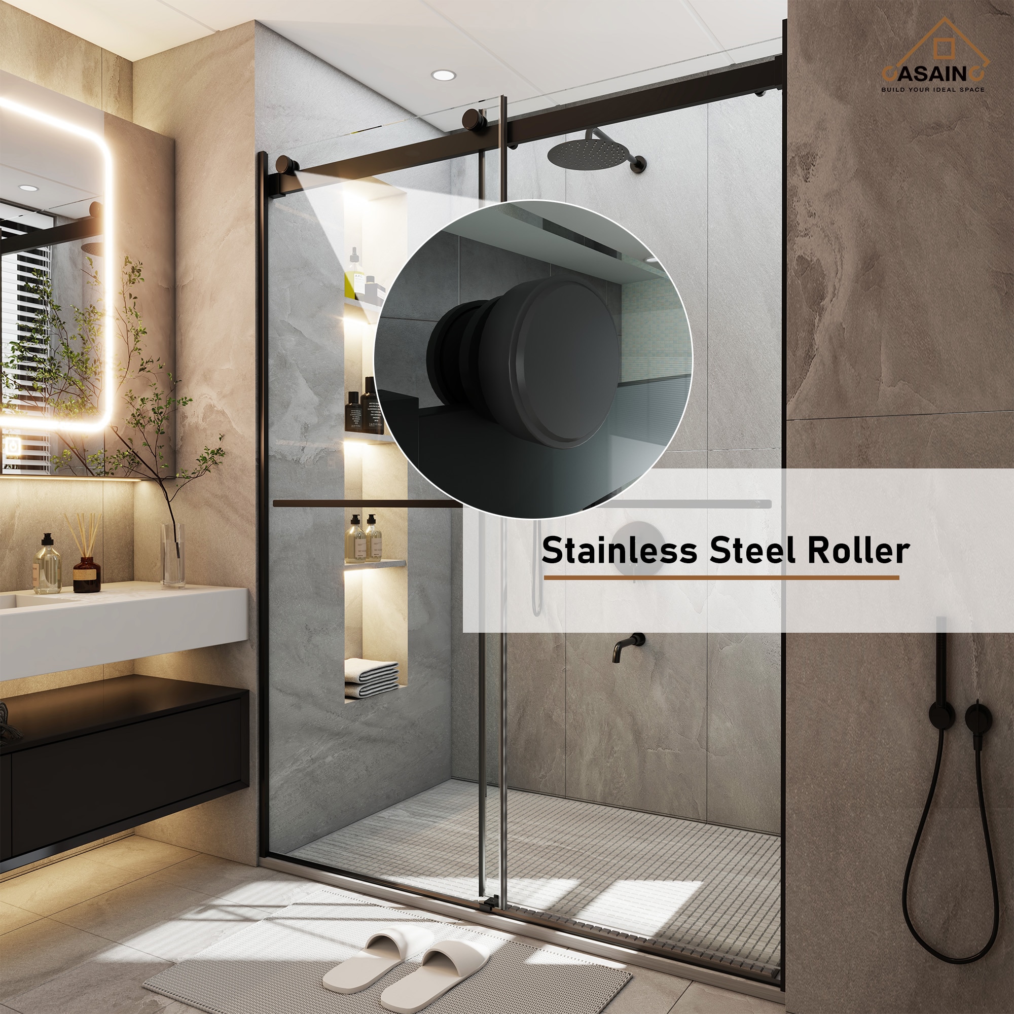 CASAINC SL-TL-C76 Shower-Doors - View #5