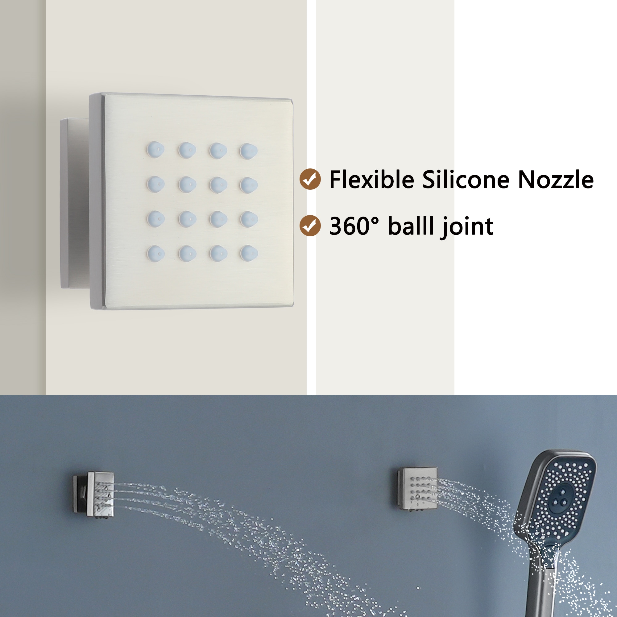CASAINC CSBR034001SBN Fixed-Showerhead - View #4