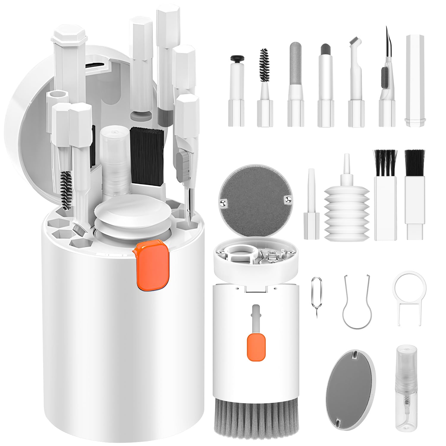 Afoxsos Multifunctional Electronic Cleaner Kit with Brushes Air Blower Spray Bottle and Cleaning Pen for Keyboards Headphones Cameras and Phones #LAF0804F075