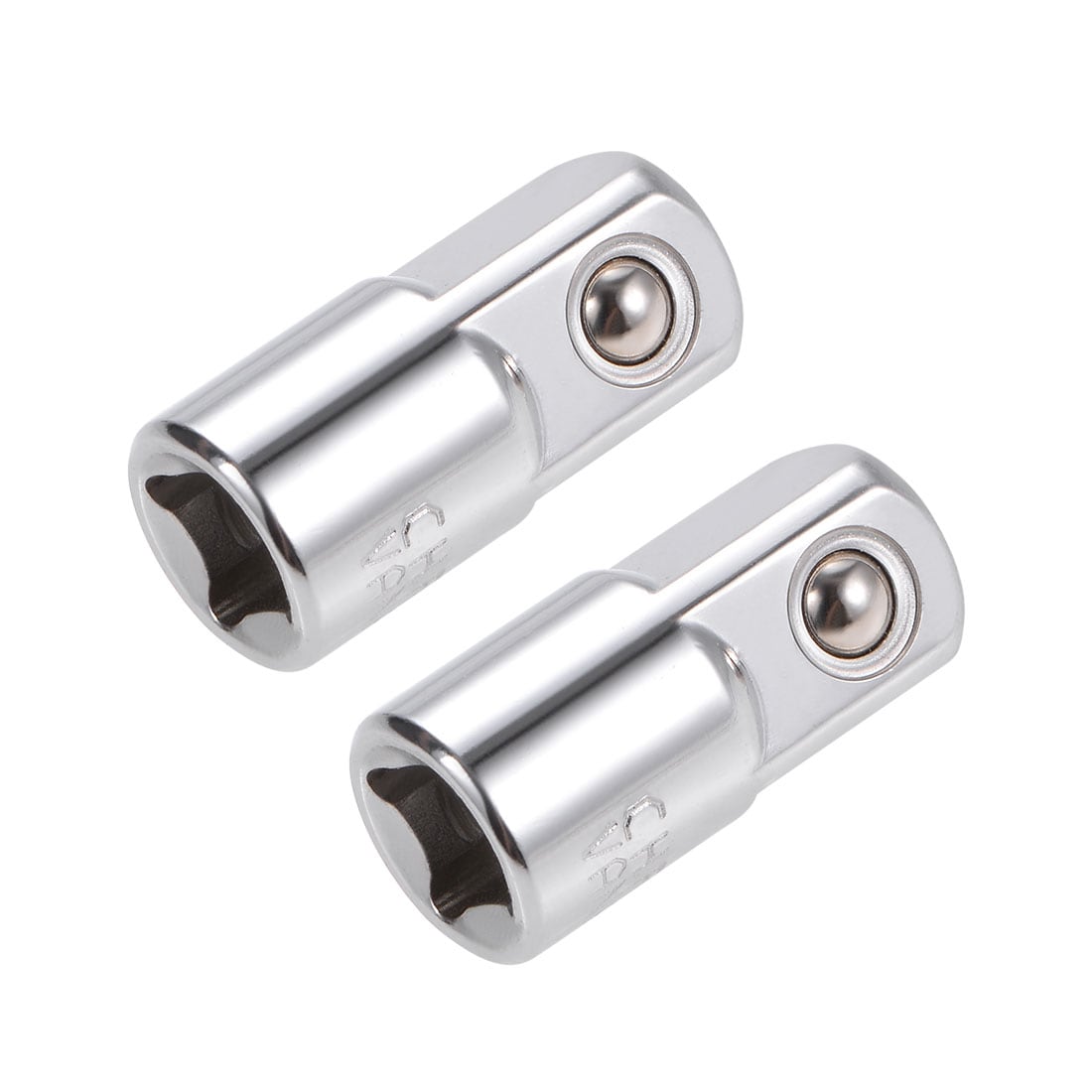 Unique Bargains 2pcs 1/4 Inch Drive (F) x 3/8 Inch (M) Socket Adapter for Ratchet Wrenches Female to Male Cr-V #S26060500UX4111