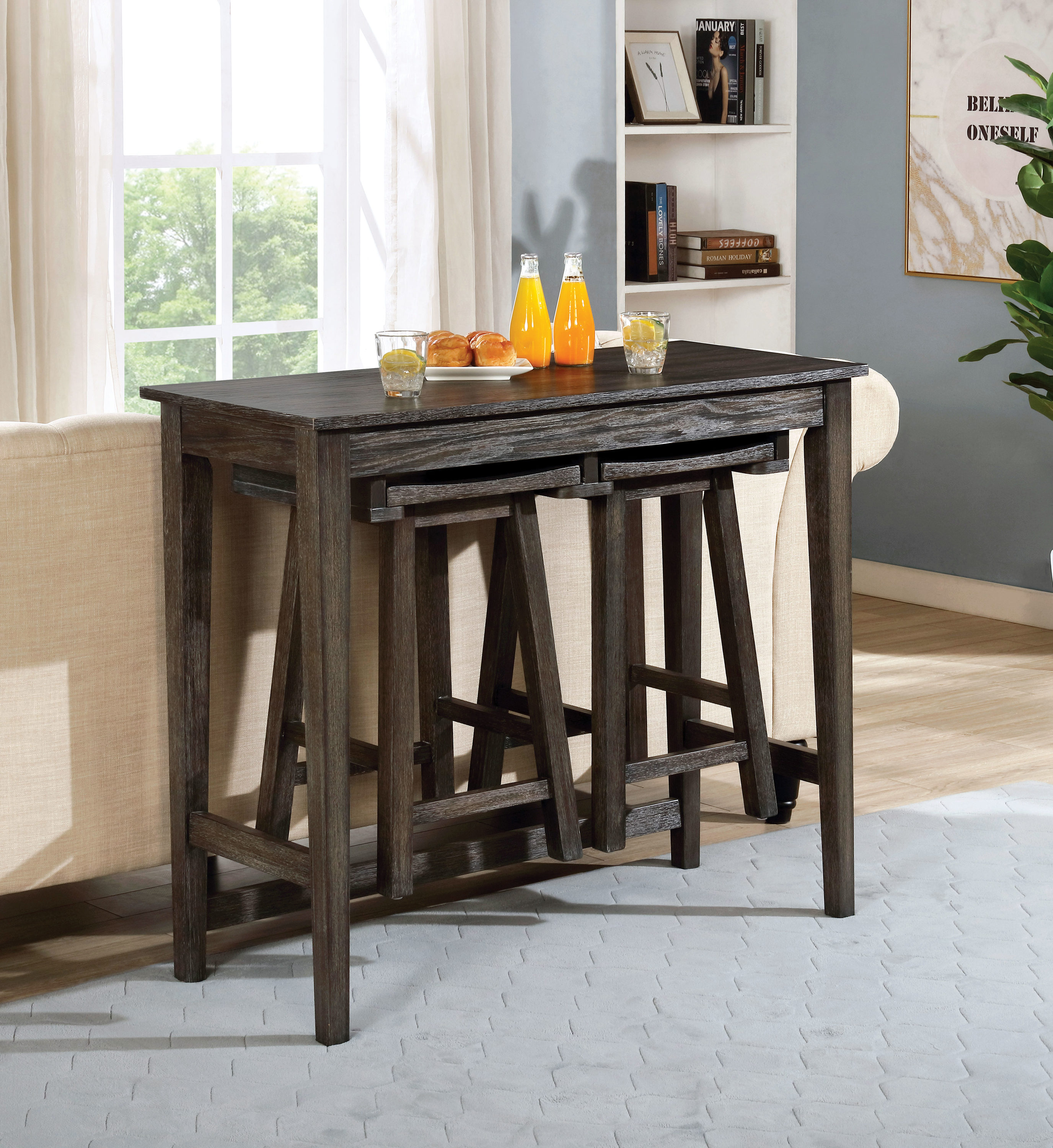 Furniture of America IDF3475GYPT3PK Dining-Sets - View #6