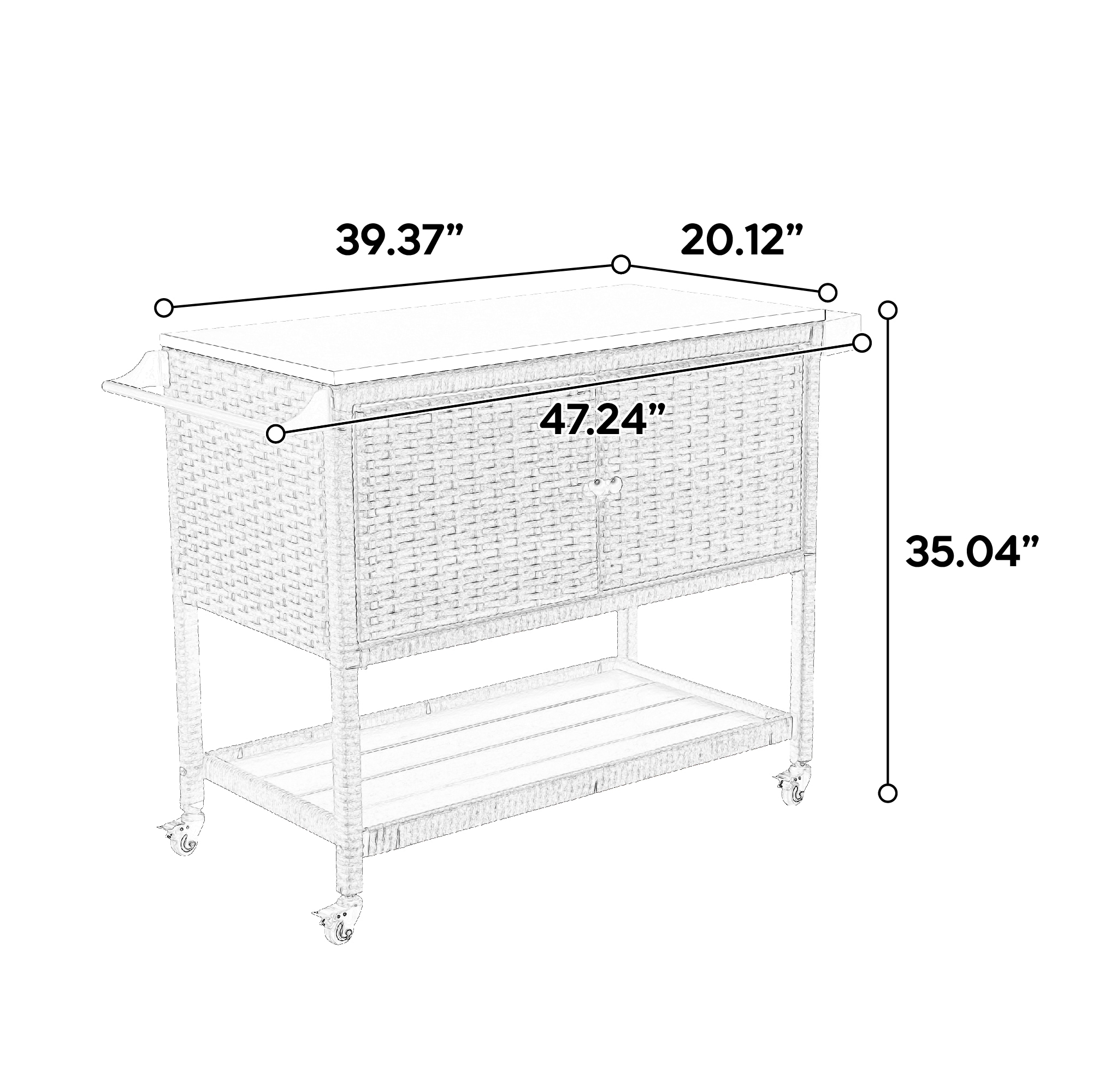 AHIOU HOME ZAAHG-P256899ST Outdoor-Carts - View #11