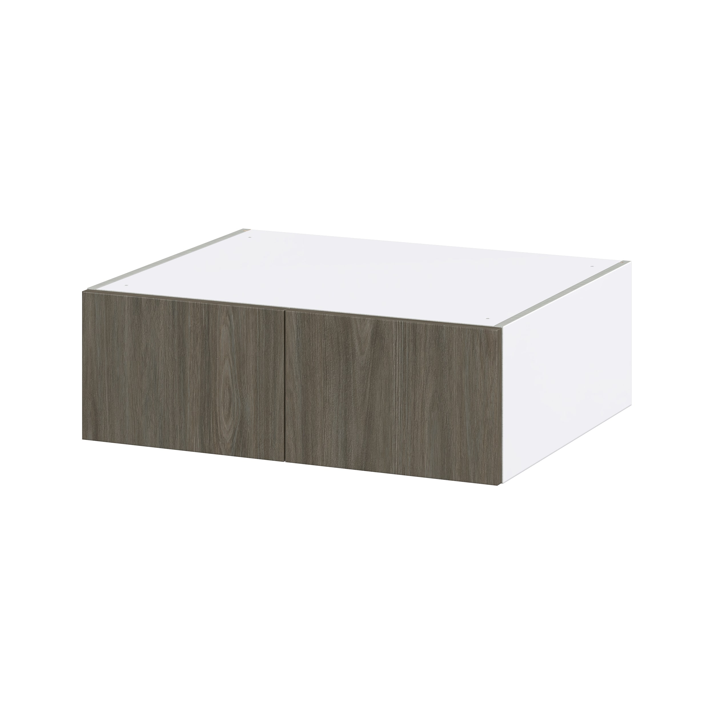 Hugo&Borg Savane 27-in W x 10-in H x 24-in D Textmel Wall Fully Assembled Cabinet (Flat Panel Slab Door Style)