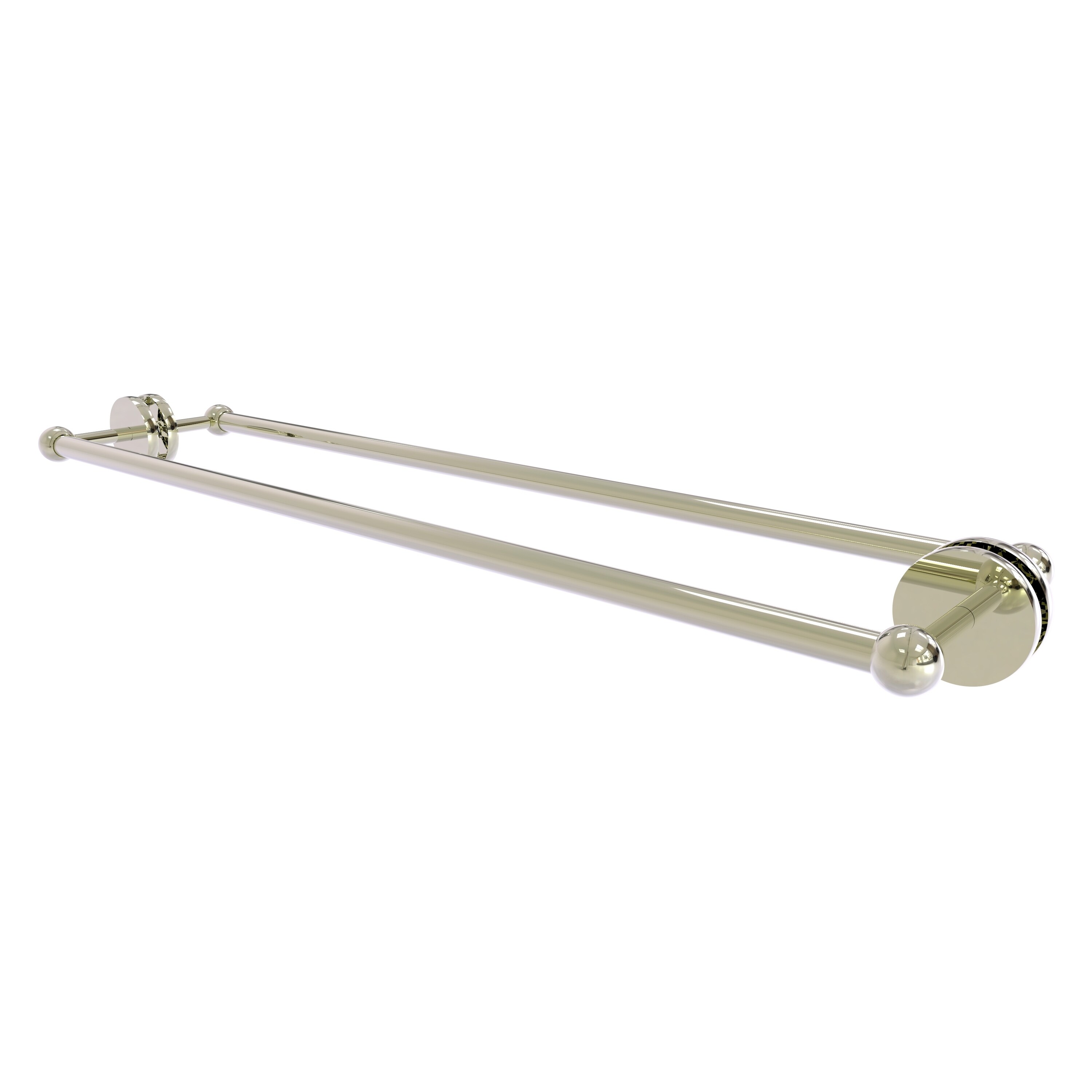 Allied Brass P1000-41-BB-30-PNI Prestige Skyline 30-in double Polished Nickel Wall mount Double Towel Bar