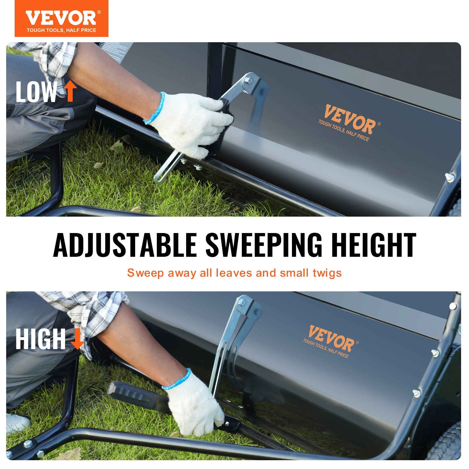 VEVOR T25CUFT44INCHFPKXV0 lawnsweeper - View #3