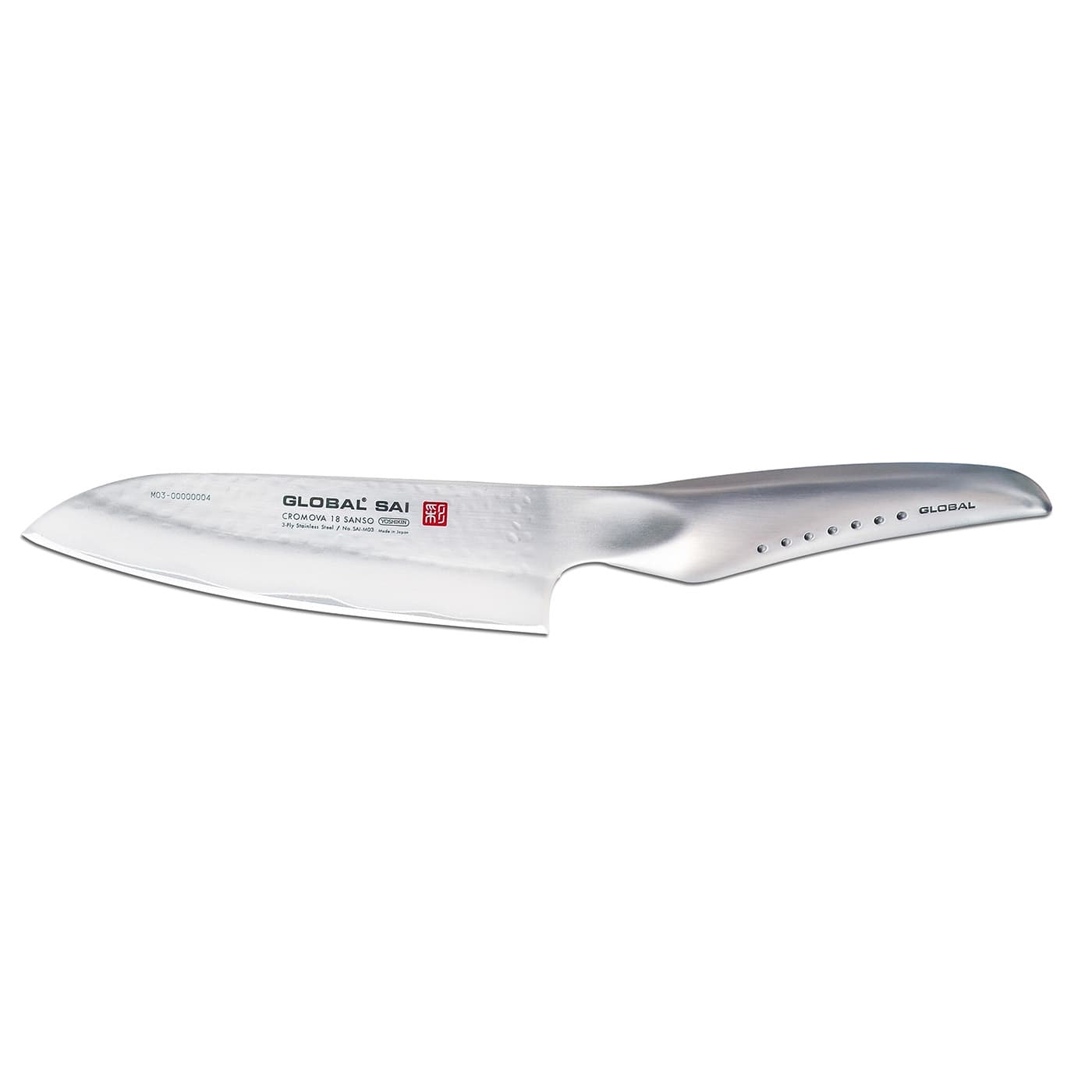 Global SAI-M03 SAIM03 5 Inch Santoku Knife Silver