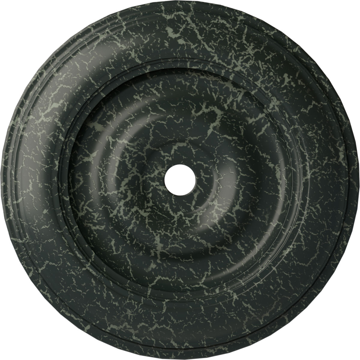 Ekena Millwork CM44CLPTC Classic 44.5-in W x 44.5-in L Painted Turtle Crackle Polyurethane Whole Ceiling Medallion