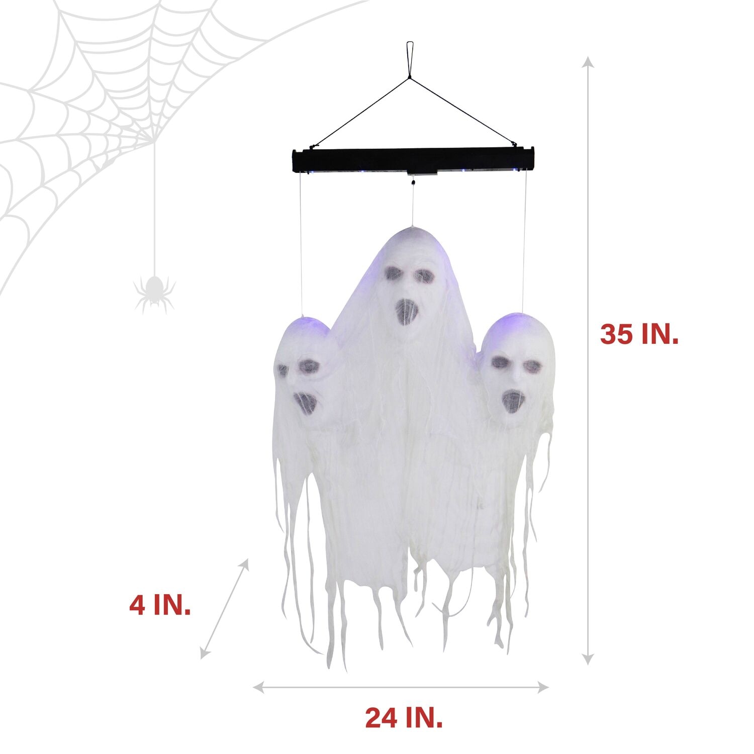 Hanging Ghost Halloween Decorations Novelty Electric Scary