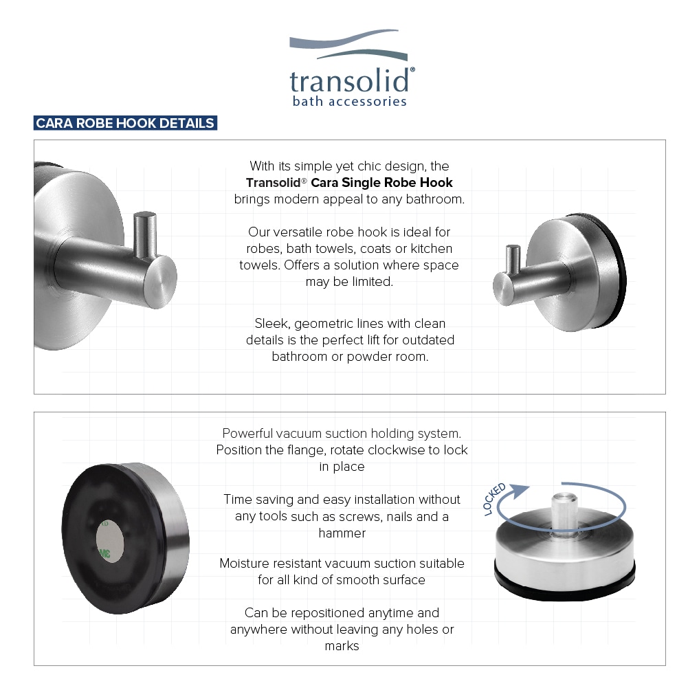 Transolid CRH-BS Robe-Hooks - View #4