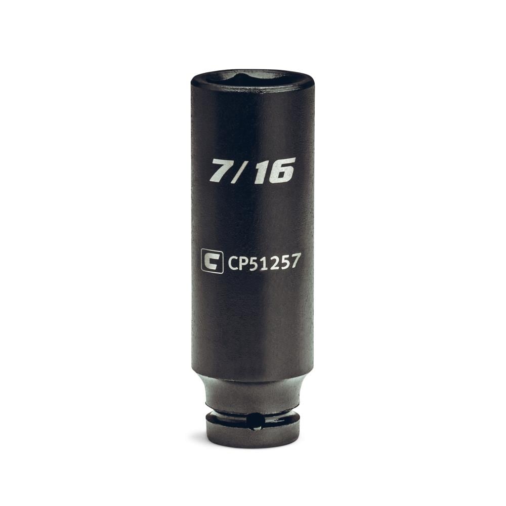 Capri Tools CP51257 Standard (SAE) 1/4-in Drive 7/16-in 6-Point Impact Socket