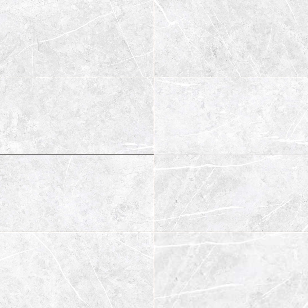 The Tile Life Opera White 12-in x 24-in Matte Porcelain Marble Look ...