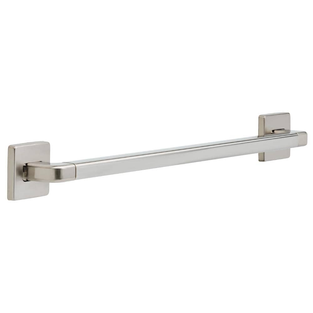 Delta 41924-SS Angular Modern 24-in Brilliance Stainless Steel Wall mount ADA Compliant Grab Bar ( 450-lb Weight Capacity )