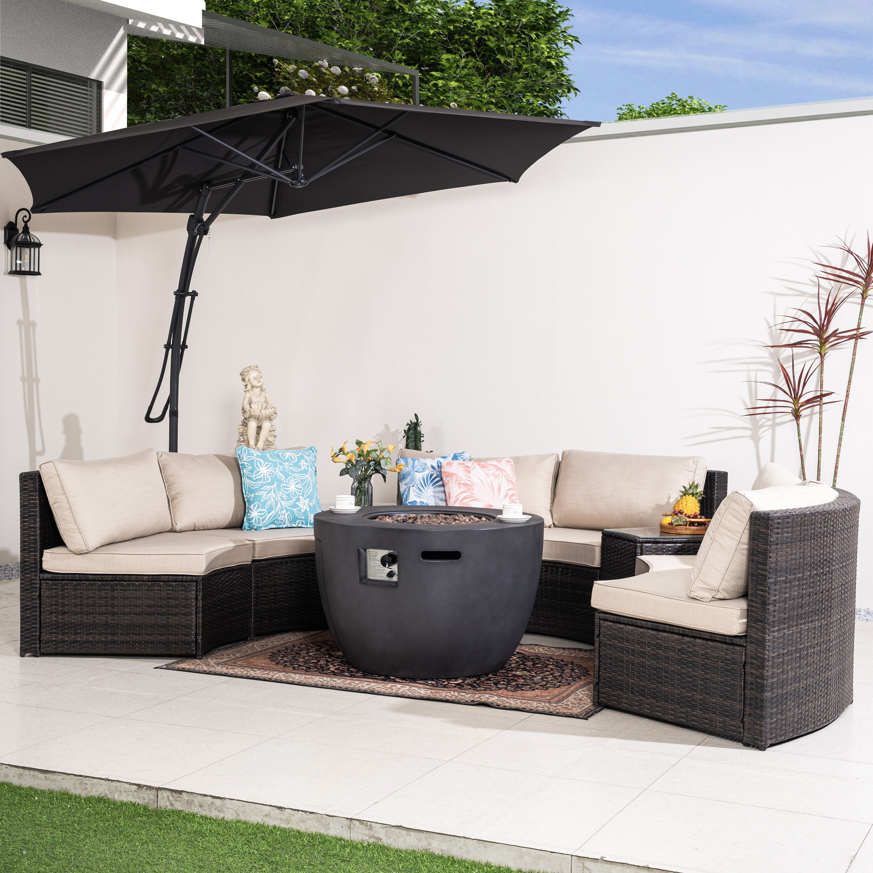 Direct Wicker DWG-2160DG1205BR Patio-Conversation-Sets - View #11