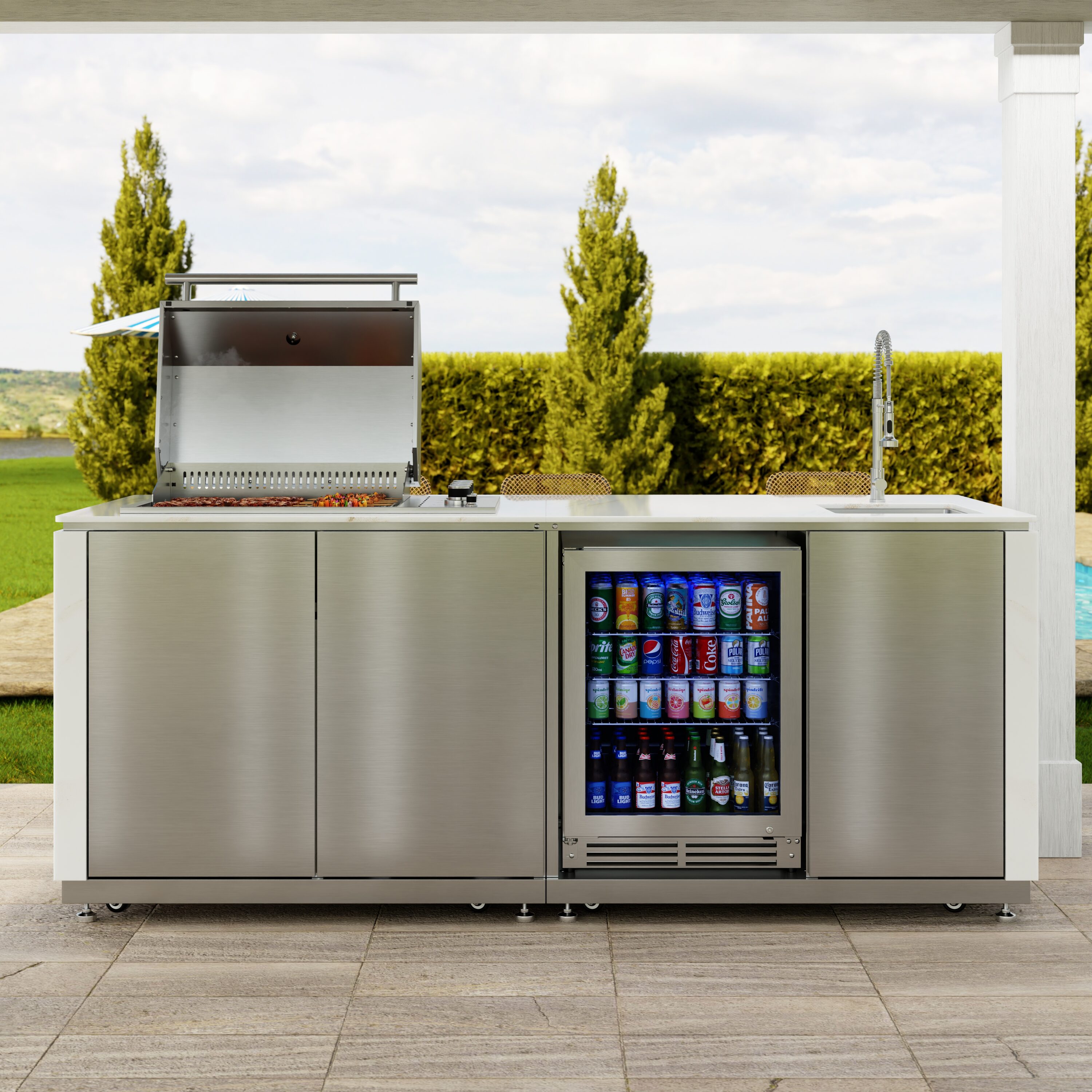 KoolMore LOW-KM-OKI-1595 Modular-Outdoor-Kitchens - Thumbnail View #2