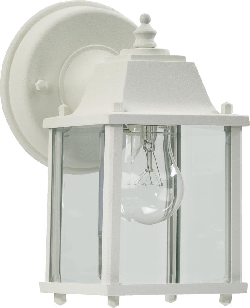 Quorum International 780-6 1 -Light 8.5-in H Matte White Hardwired Outdoor Wall Light