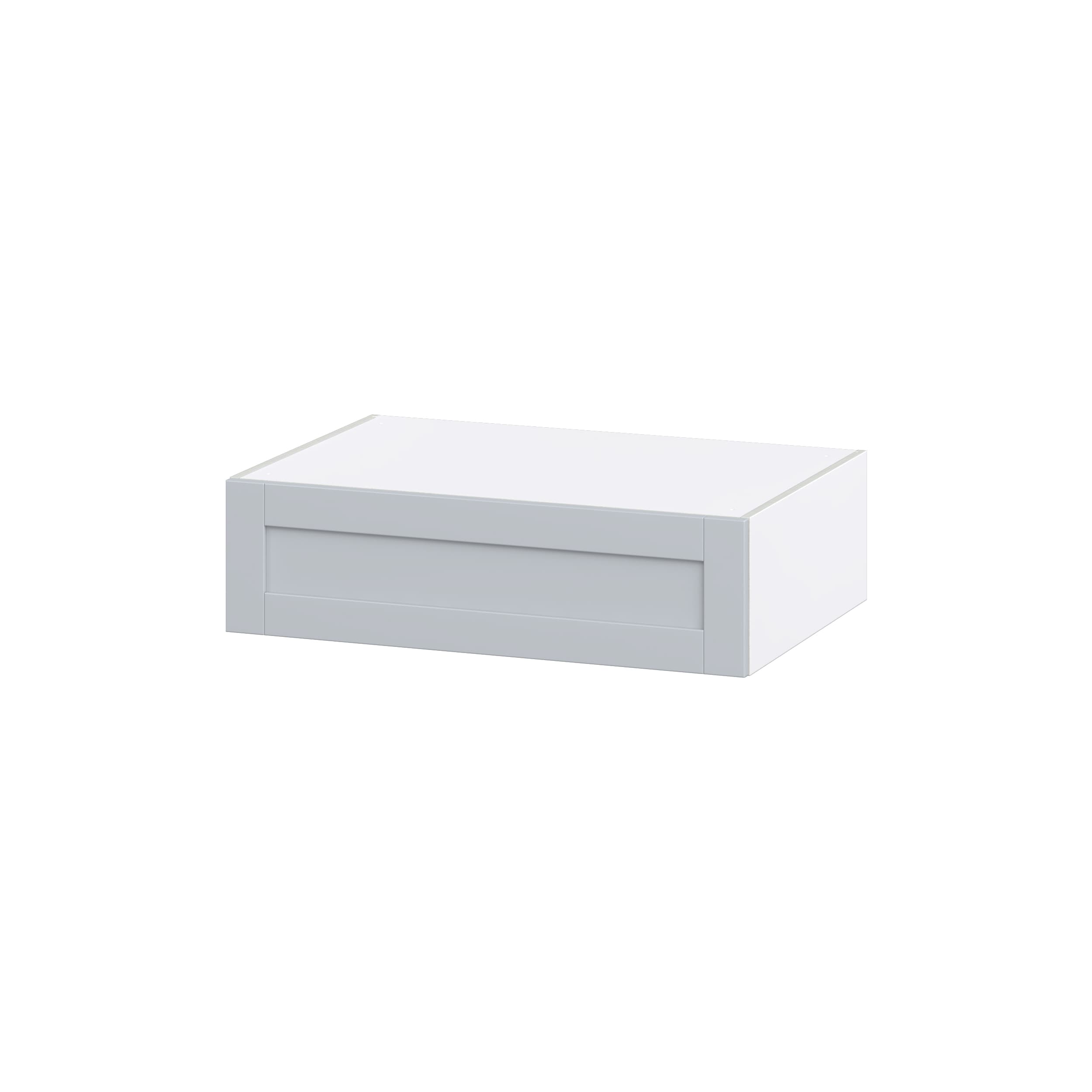 Hugo&Borg Charlesberg 24-in W x 10-in H x 14-in D Gray Wall Fully Assembled Cabinet (Recessed Panel Shaker Door Style)