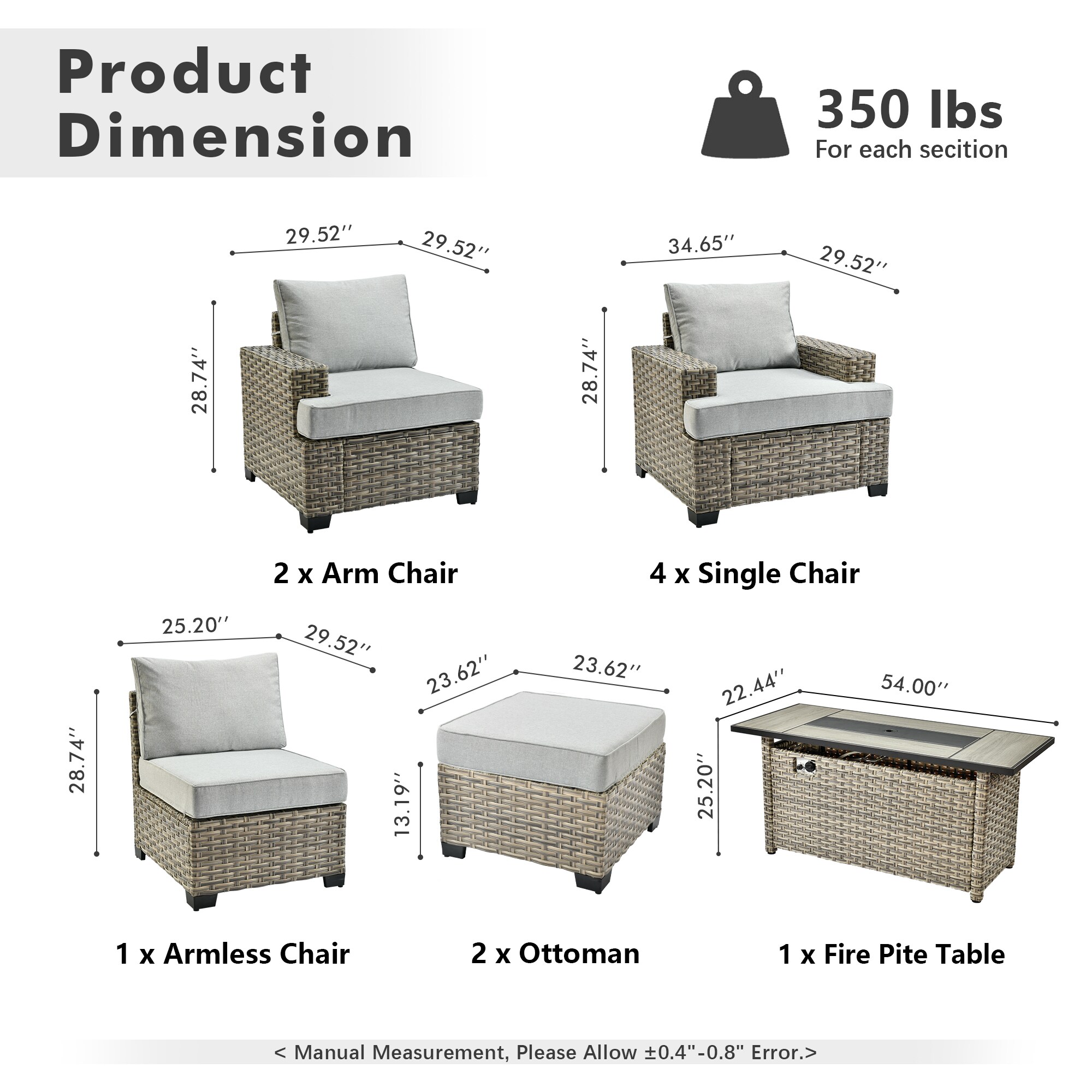 ALTRIGUS 6L-CFP8504-TBS410-AL Patio-Conversation-Sets - View #3