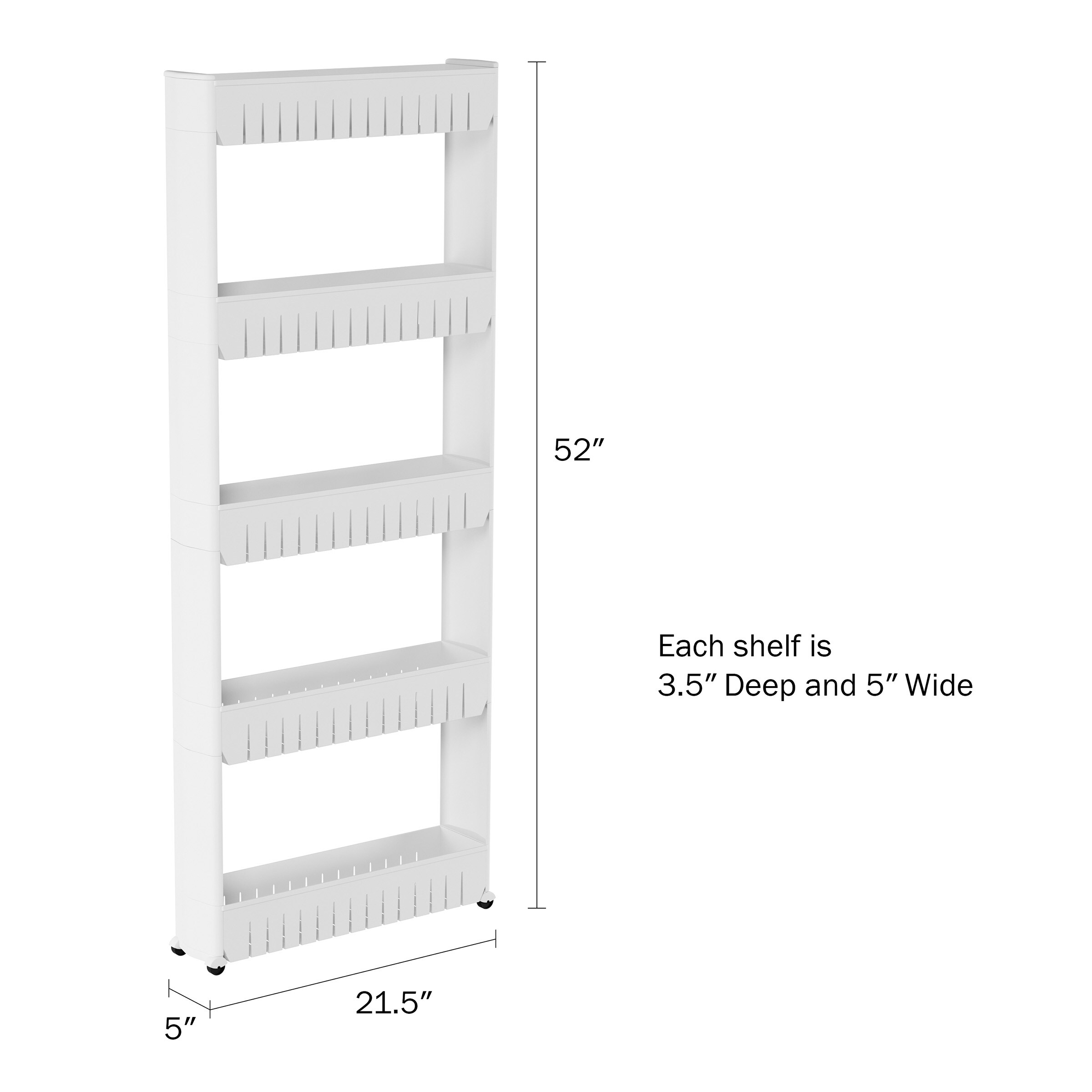 Hastings Home Kitchen Storage Contemporary/Modern White Plastic Pantry ...