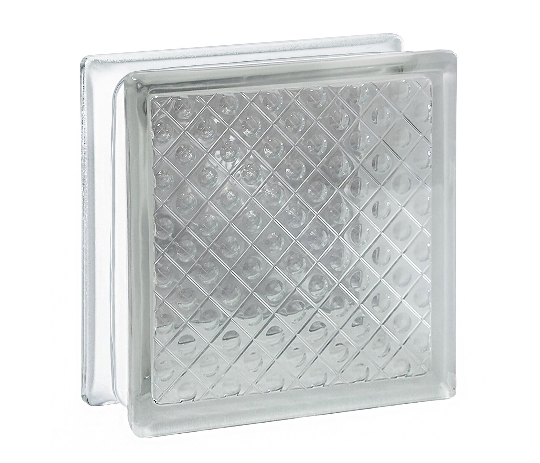 REDI2SET GBD883 Diamond 10-Pack Clear Diamond Glass Block (8-in H x 8-in W x 3-in D)
