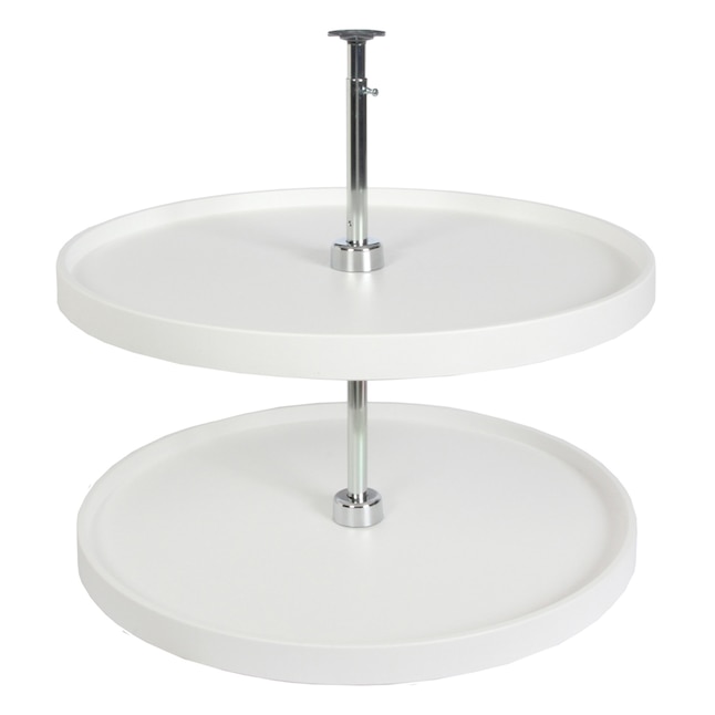 Knape & Vogt 2-Tier Plastic Full Circle Cabinet Lazy Susan Knape & Vogt 2-Tier Plastic Full Circle Cabinet Lazy Susan