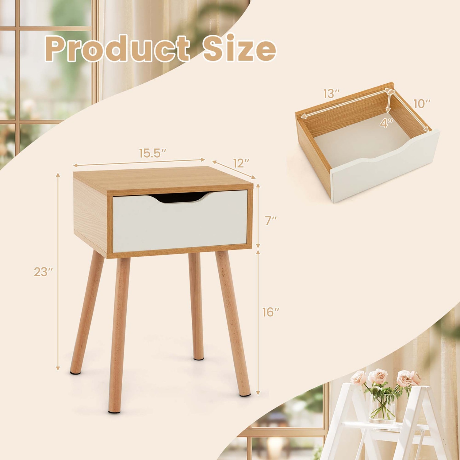 Costway CSHY004390 nightstands - View #4
