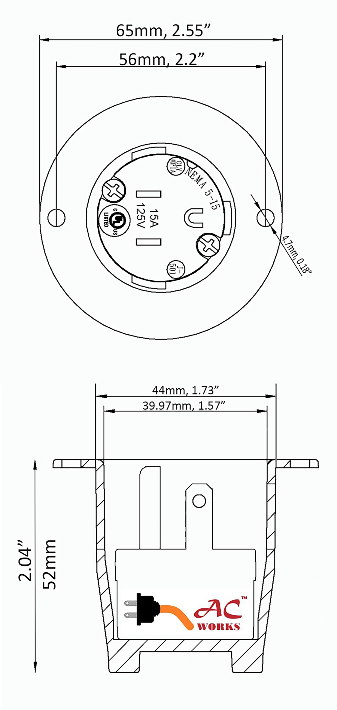 AC WORKS ASIN515P Generator-Power-Inlet-Boxes - View #5