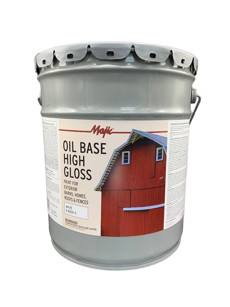 Majic High-gloss White Oil-based Exterior Paint (5-Gallon) in the