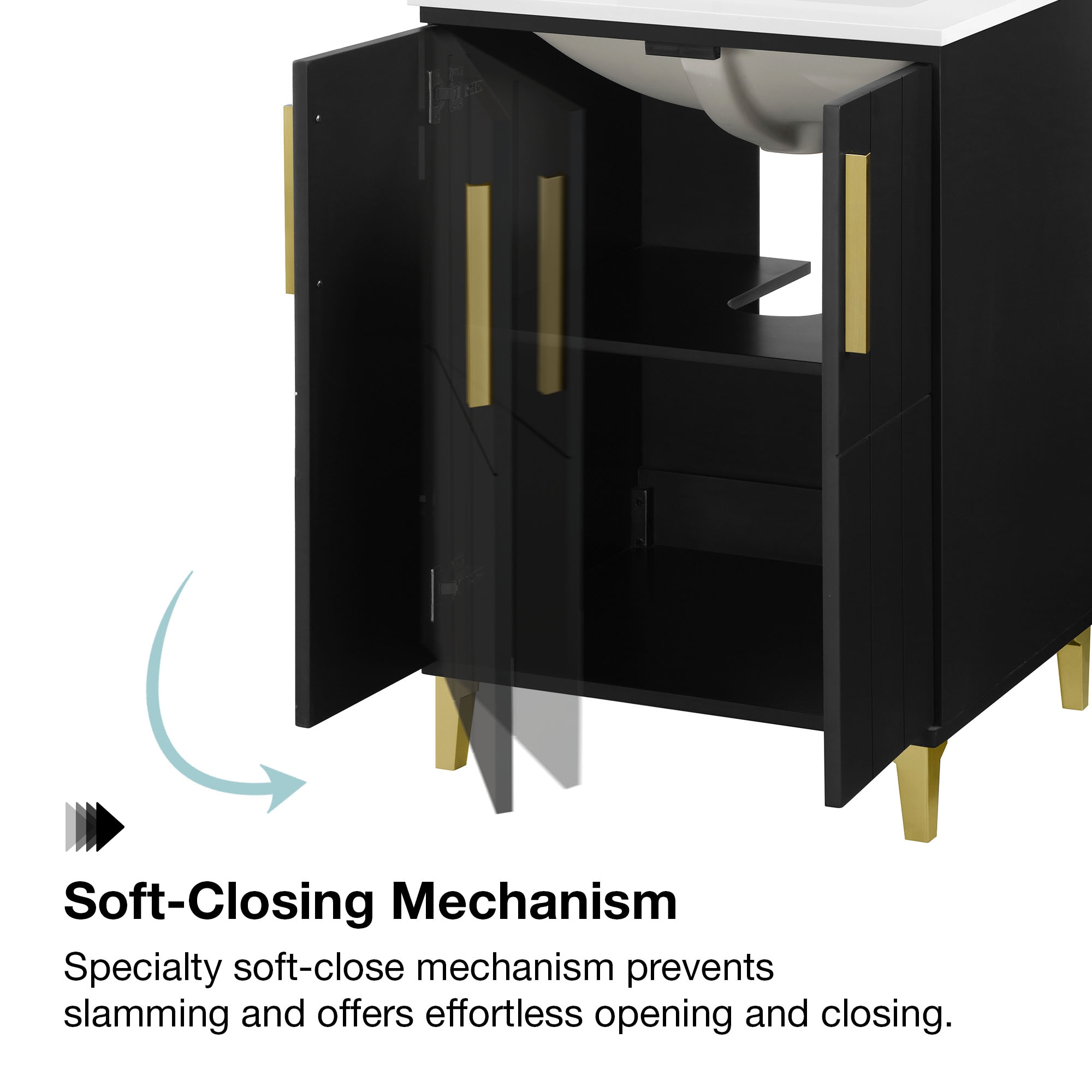 Origin 21 Vivienne 24-in Onyx Black Undermount Single Sink