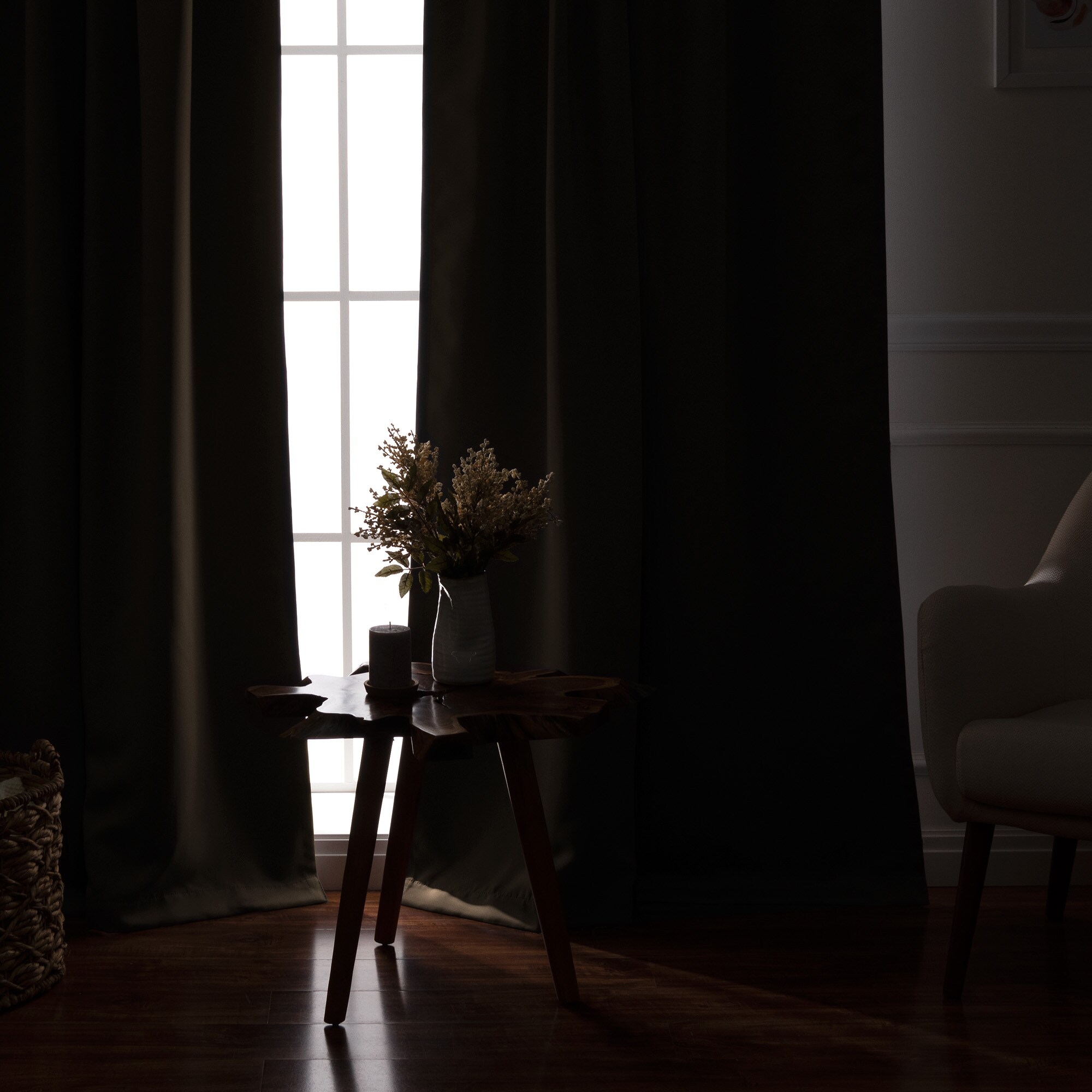 Best Home Fashion SOLID-40W84L-DOVE curtains - View #5