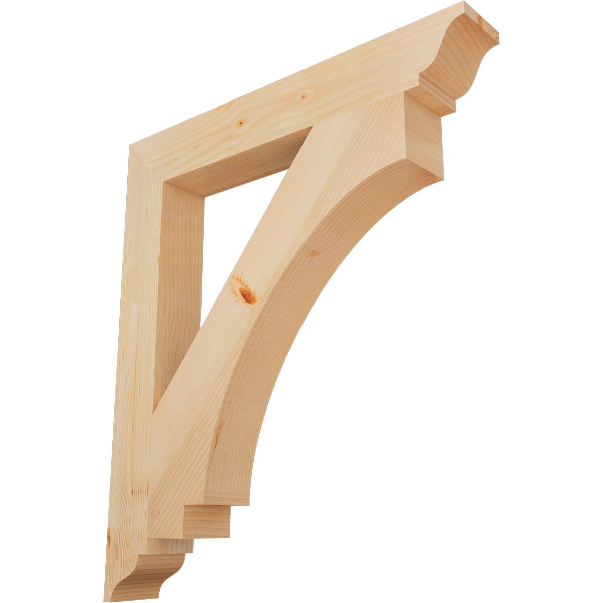 Ekena Millwork BKT04X28X32IMP01SDF Imperial traditional smooth 3-1/2-in x 28-in x 32-in Douglas fir Brown Wood Standard bracket