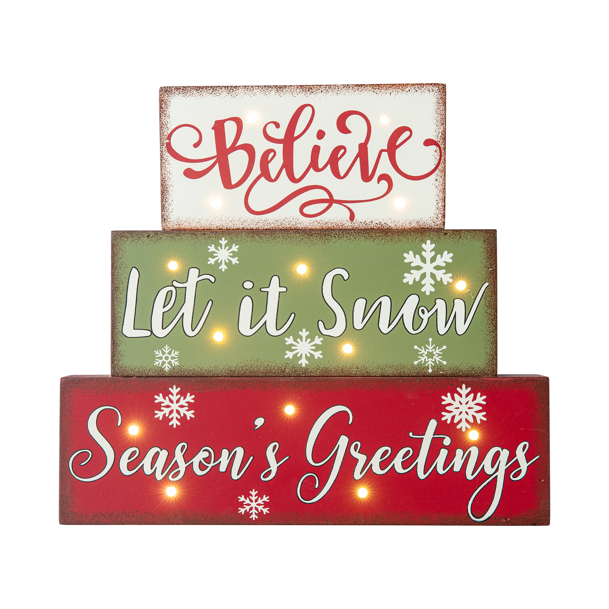 Glitzhome 1114202976 11.81-in Snowflakes Tabletop Decoration