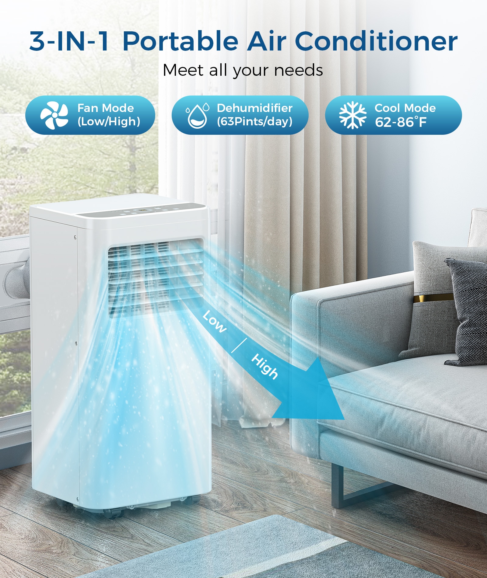 COWSAR LSA5413AC10K Portable-Air-Conditioners - View #3