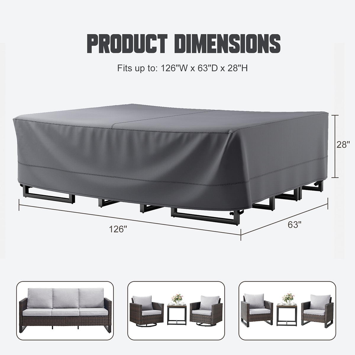Rilyson FSCRGY1003 Patio-Furniture-Covers - View #11