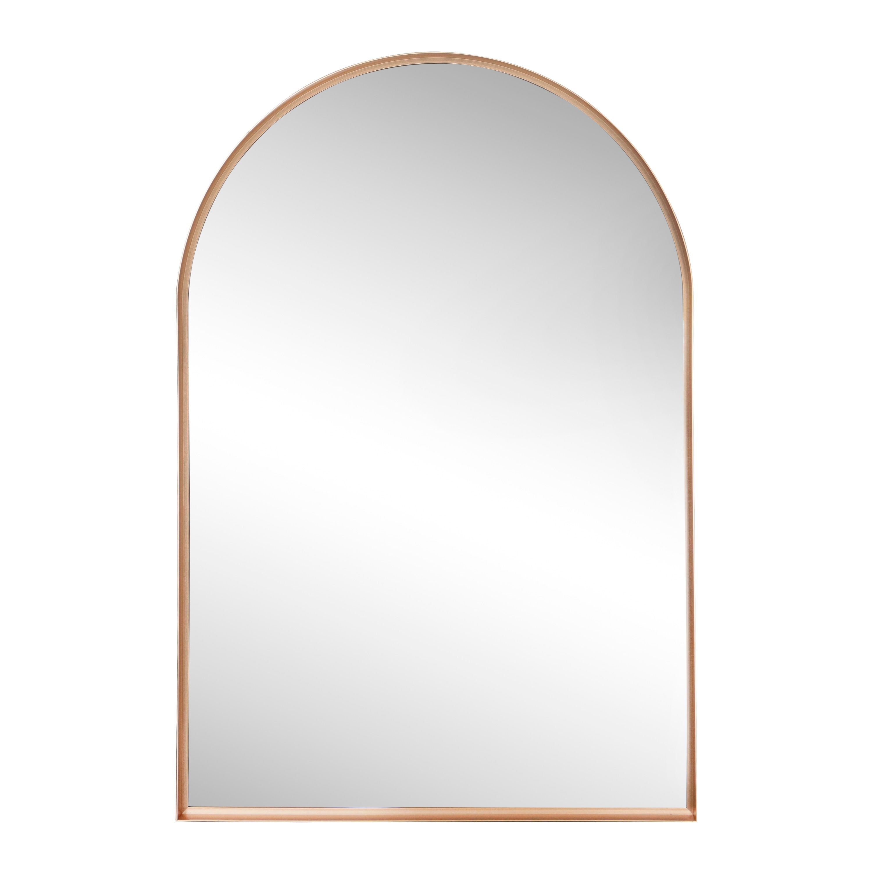 JONATHAN  Y Elodie 20-in. W x 30-in. H Small Arched Metal Framed Wall Mounted Mirror - Gold