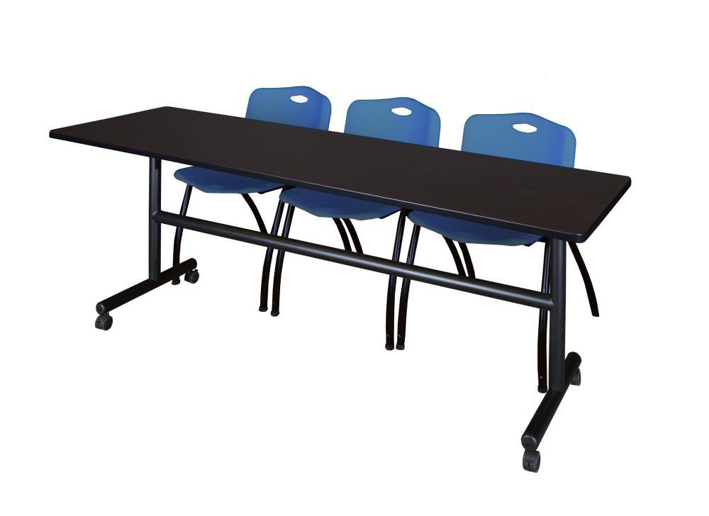 Regency MKFT8424MW47BE Training Brown 4-Person Training Table (84-in W x 29-in H)