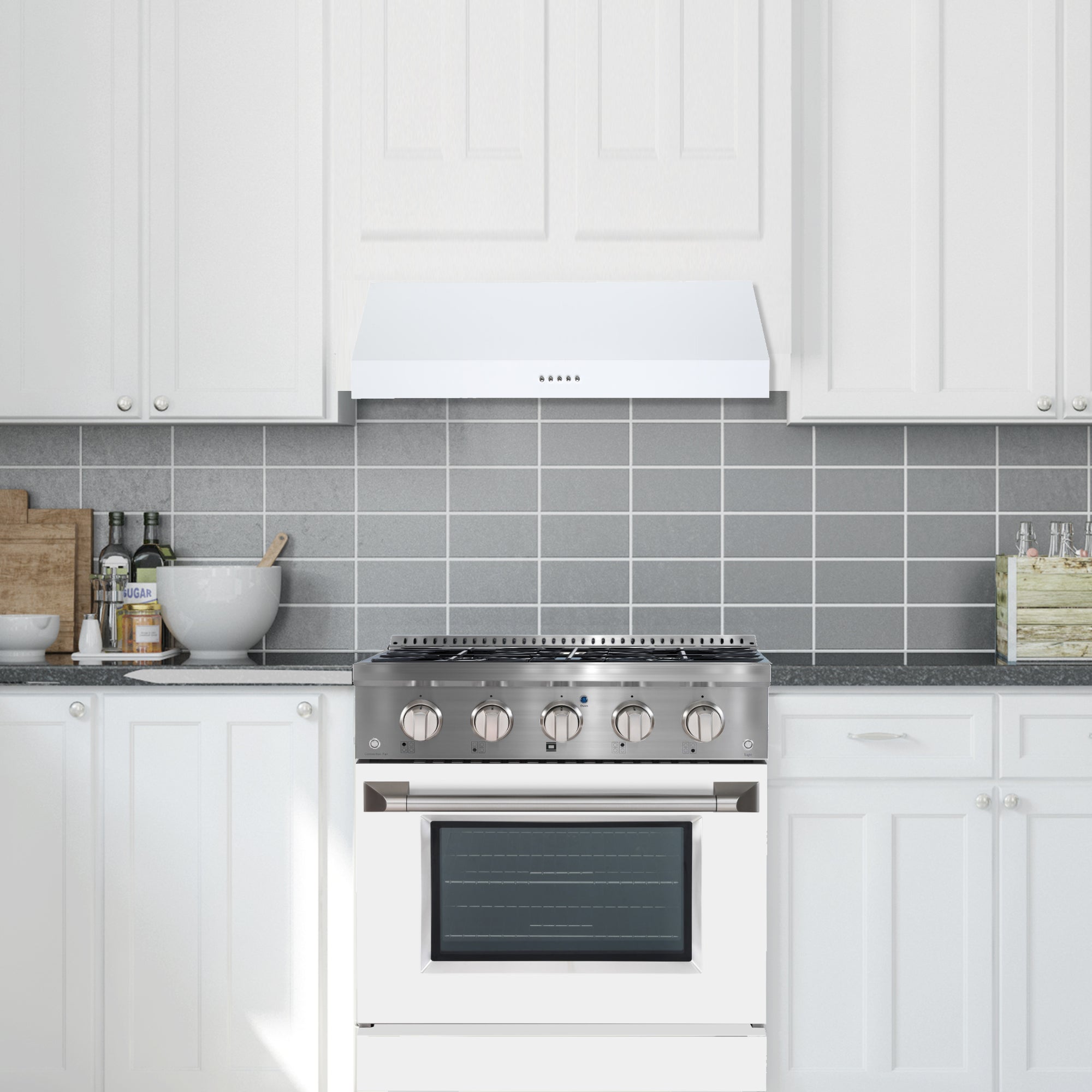 Ancona AN-18041WH Undercabinet-Range-Hoods - View #4
