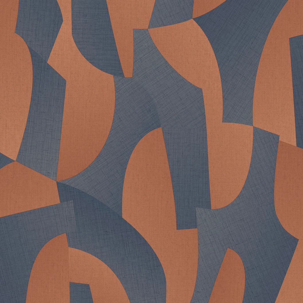 Sculpted Motion Dark Blue Wallpaper